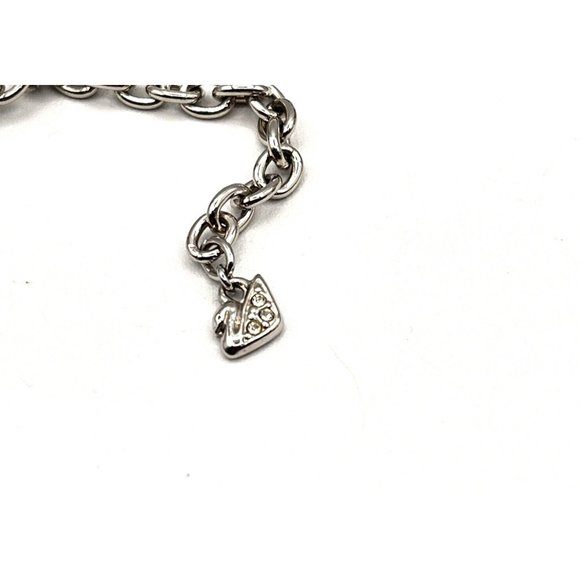 Swarovski Silver and Rose Gold Chain Necklace - Picture 7 of 14